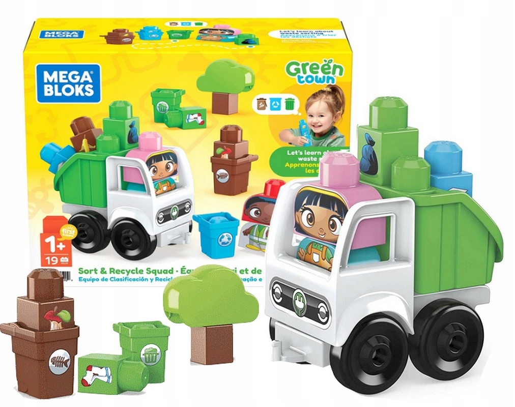 

Bloks Klocki Eko Śmieciarka z klockami