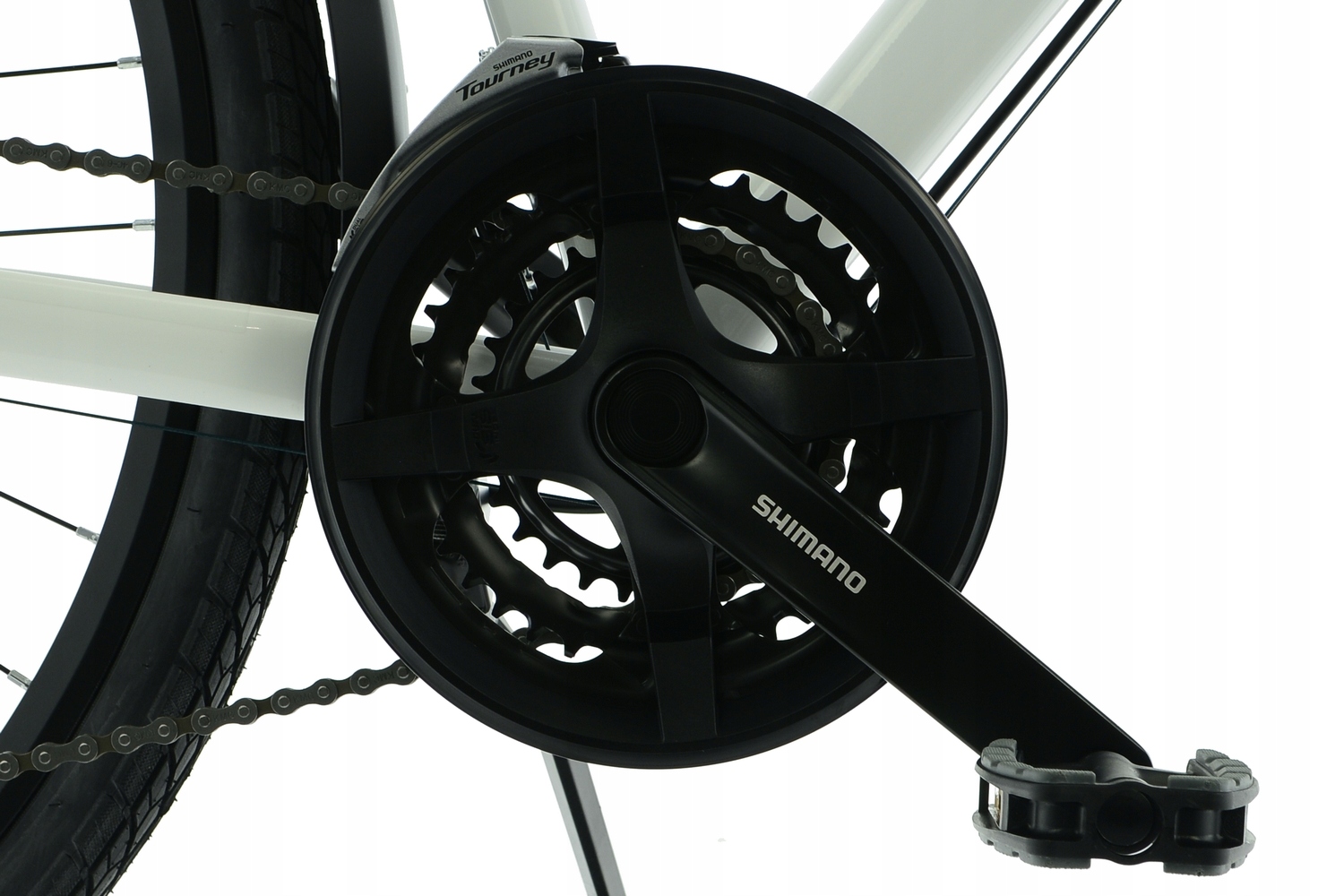 Rower Trekkingowy Kands 28 Verso V1 r19' biały SHIMANO HYDRAULIKA r25D