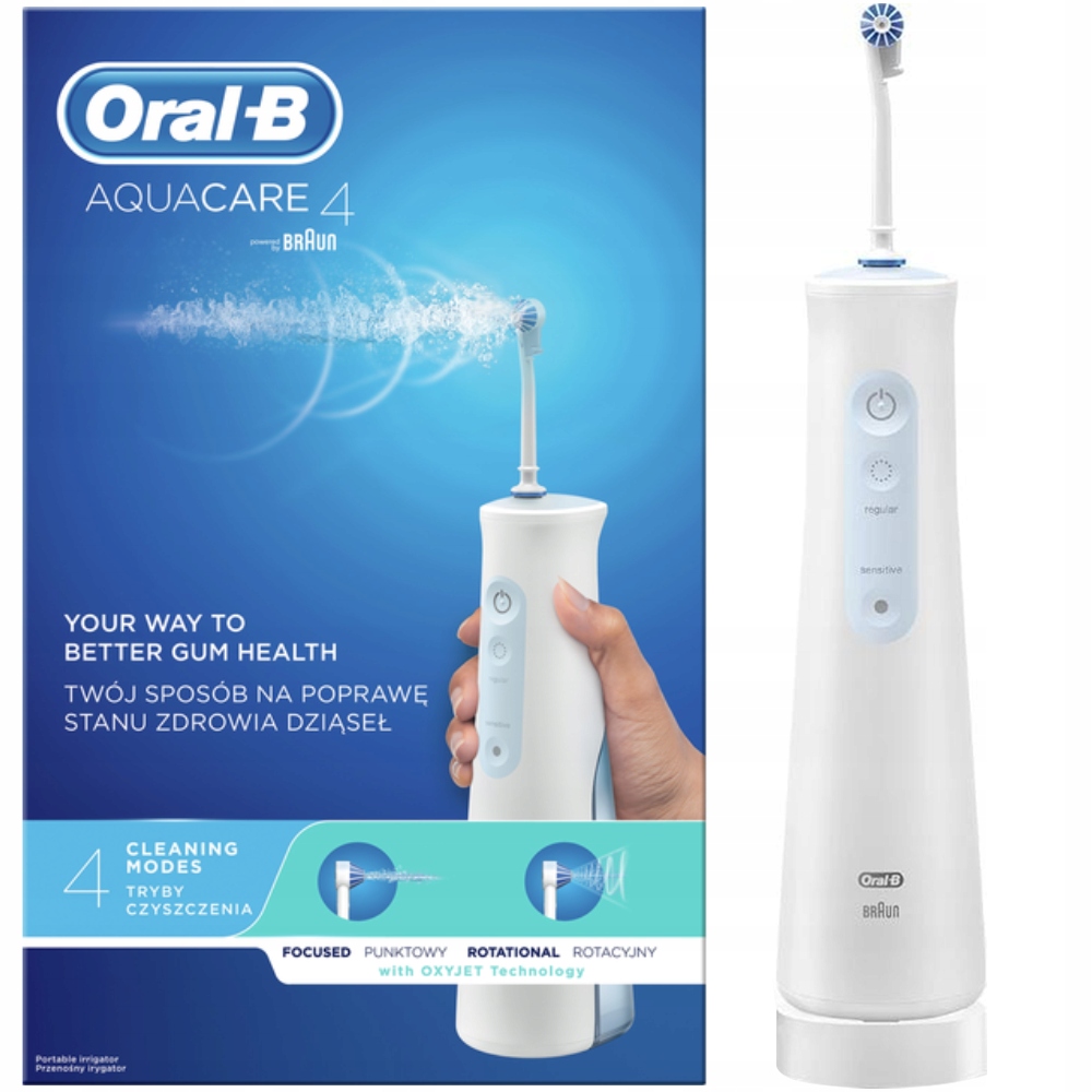 Bezprzewodowy Irygator Dentystyczny do Zębów Oral-B AquaCare 4 Biały