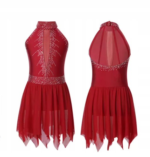 Strój Do Latino Sukienka Body Sukienka Tutu Do Tańca 164 Nr 2089