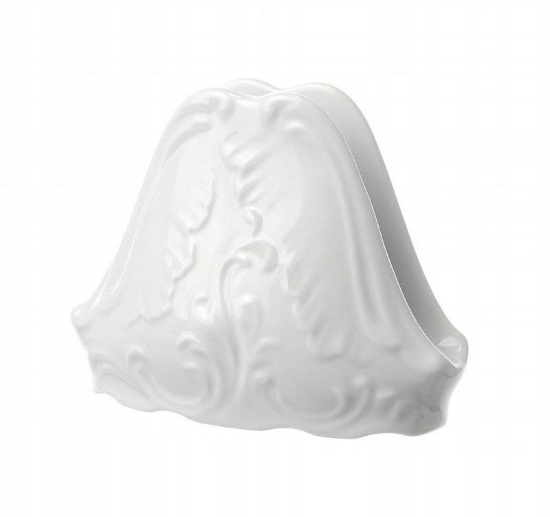 

0001 Serwetnik Rococo Ćmielów Porcelana Malcer