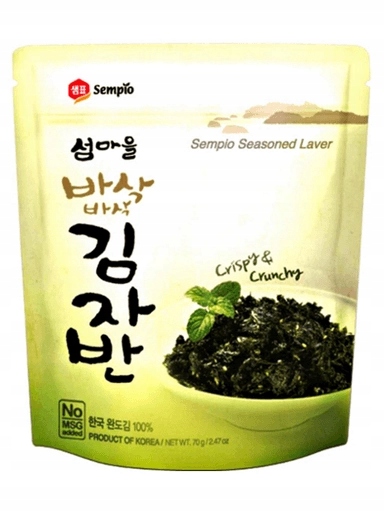 Levně 3x Chipsy z mořských řas se sezamem 50 g Sempio