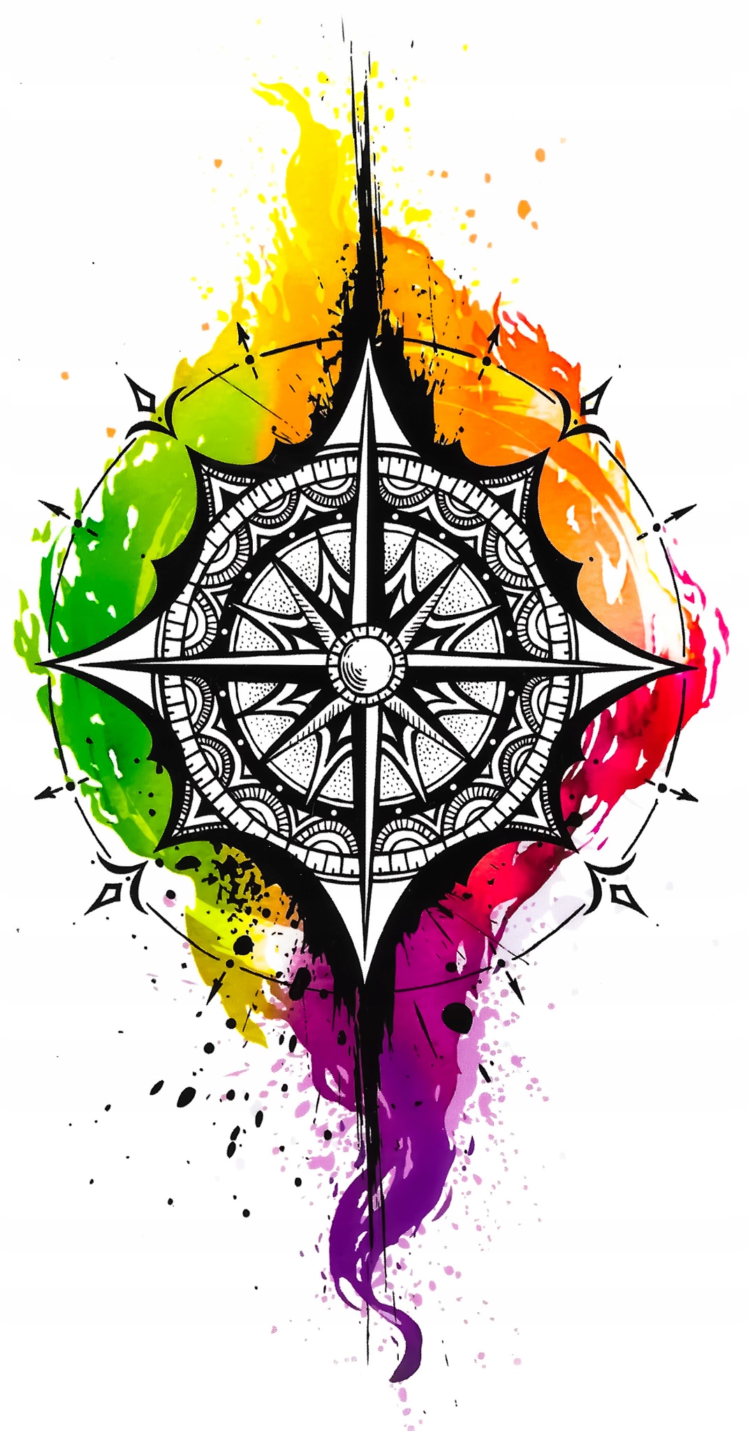 

Tatuaż kolorowy znak