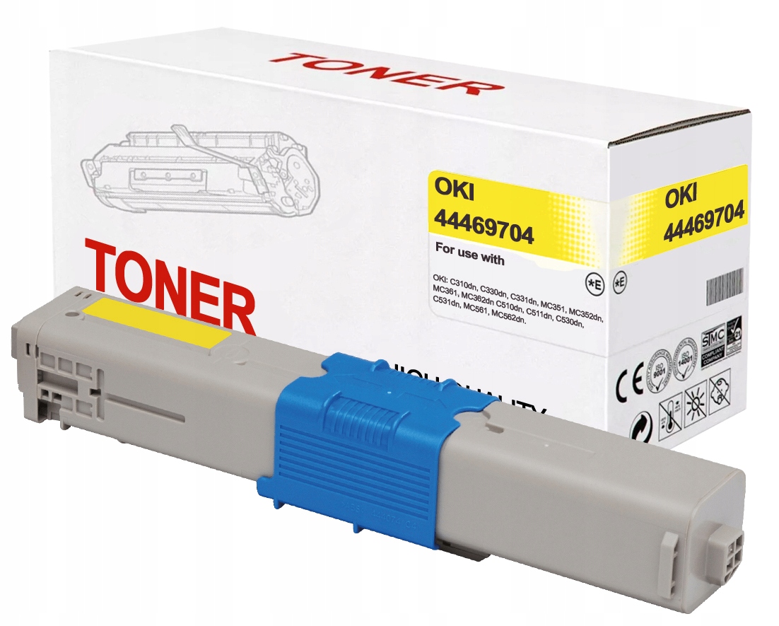 

Toner do Oki MC562 MC562dn MC562w Żółty 100% Nowy
