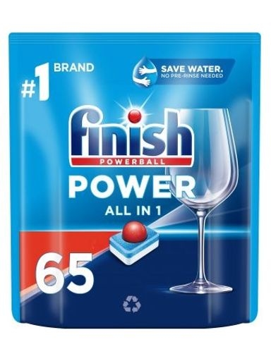 Levně Finish Power All in 1 Tablety do myčky, 65 kusů