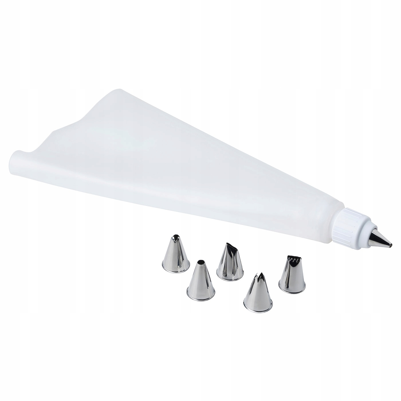 5 szt. Zestaw do dekoracji tortów SMAKSAM 6 końcówek silikonowy Marka IKEA