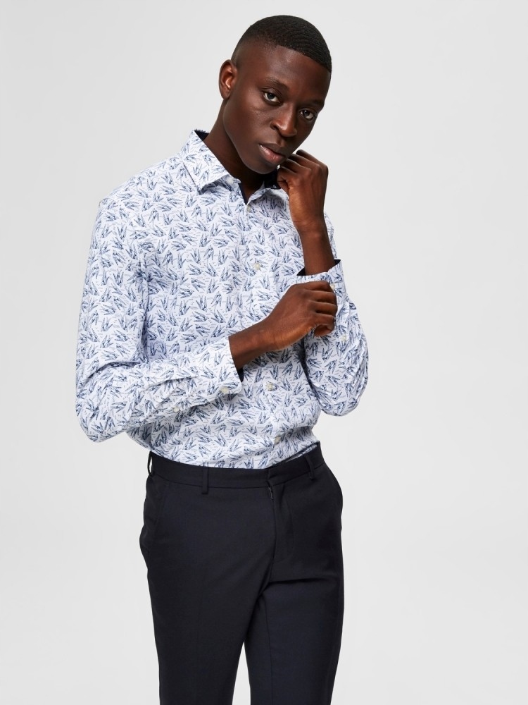 

150A* Selected Homme Koszula Męska Z Ptakami Xs