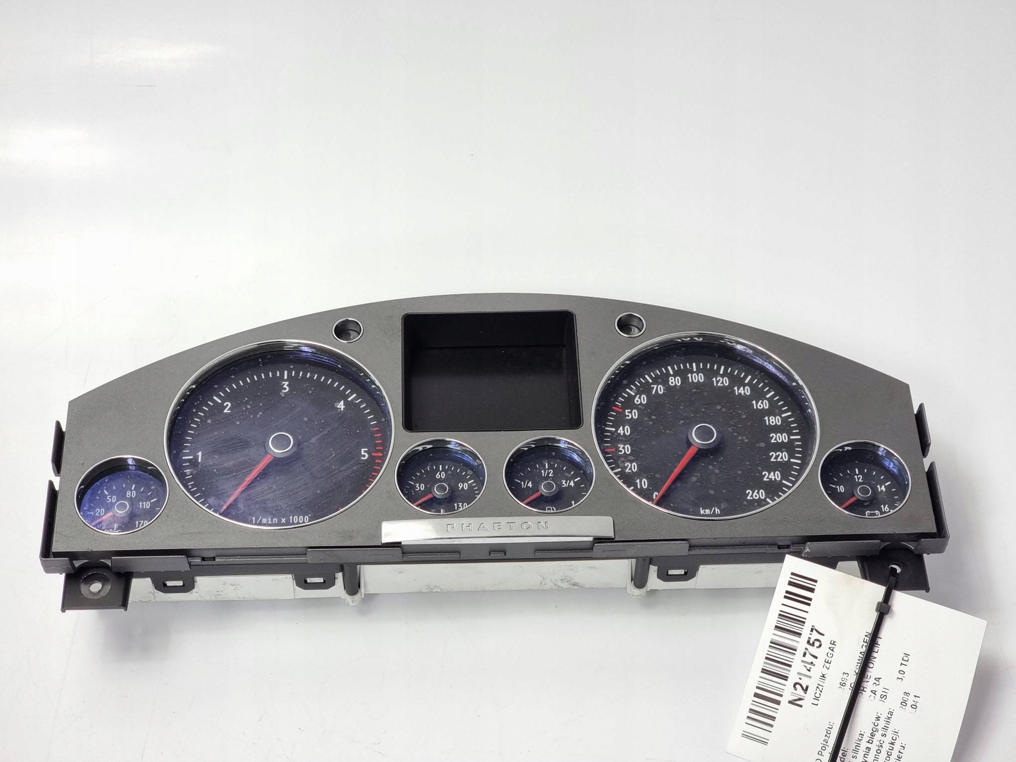 dials clock 3D0920885K VOLKSWAGEN PHAETON LIFT