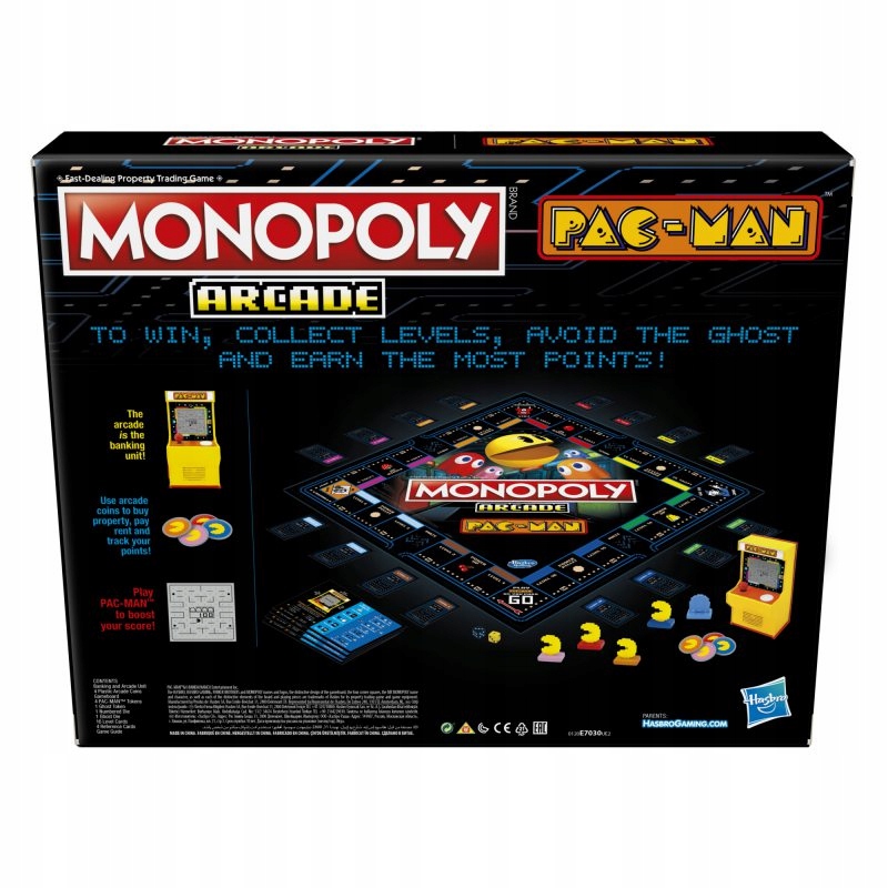 Gra MONOPOLY Arcade Pacman E7030 Stan opakowania oryginalne