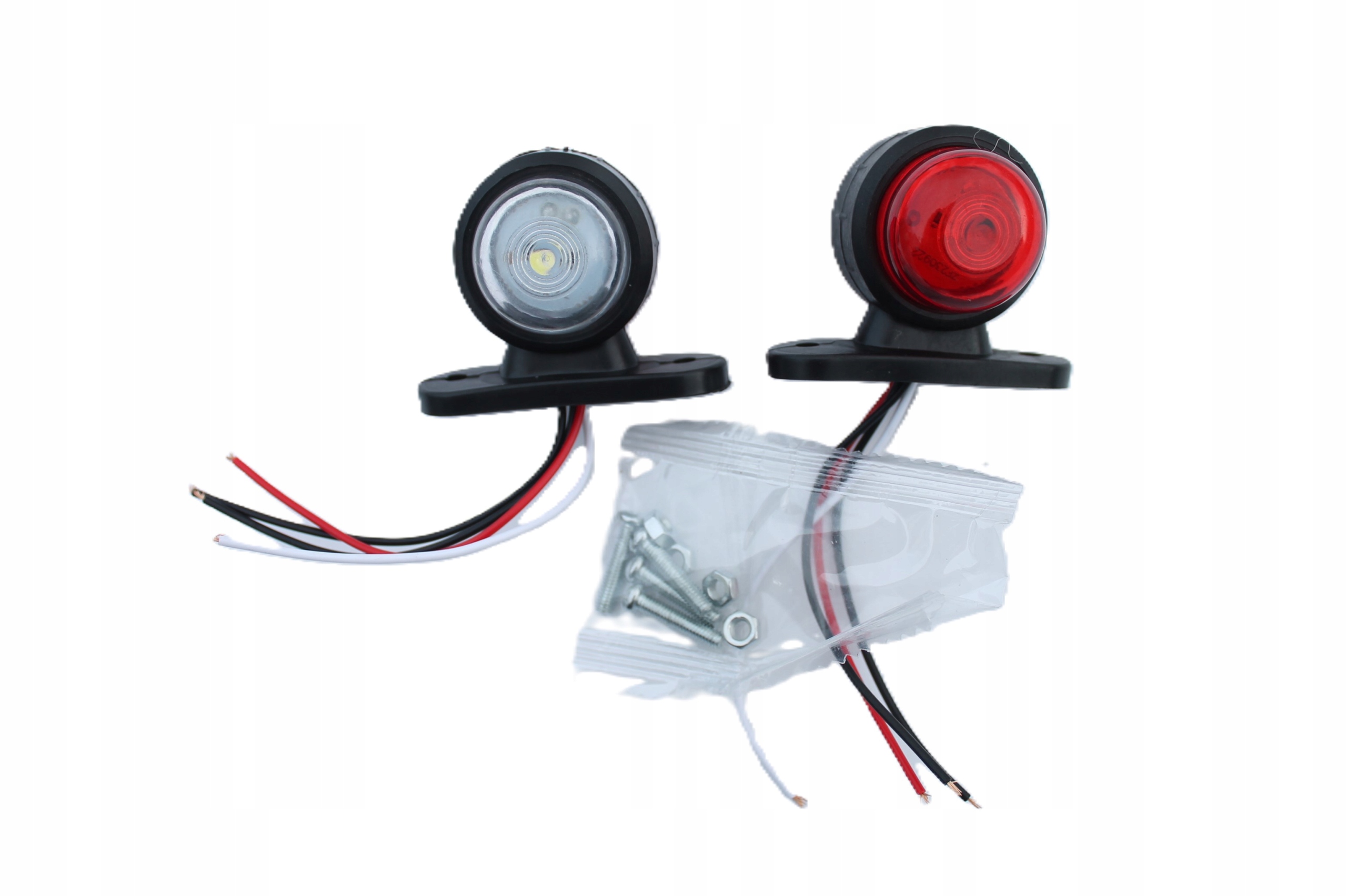 LAMPKA ŚWIATŁO OBRYSOWE OBRYSÓWKA BIAŁO-CZERWONA