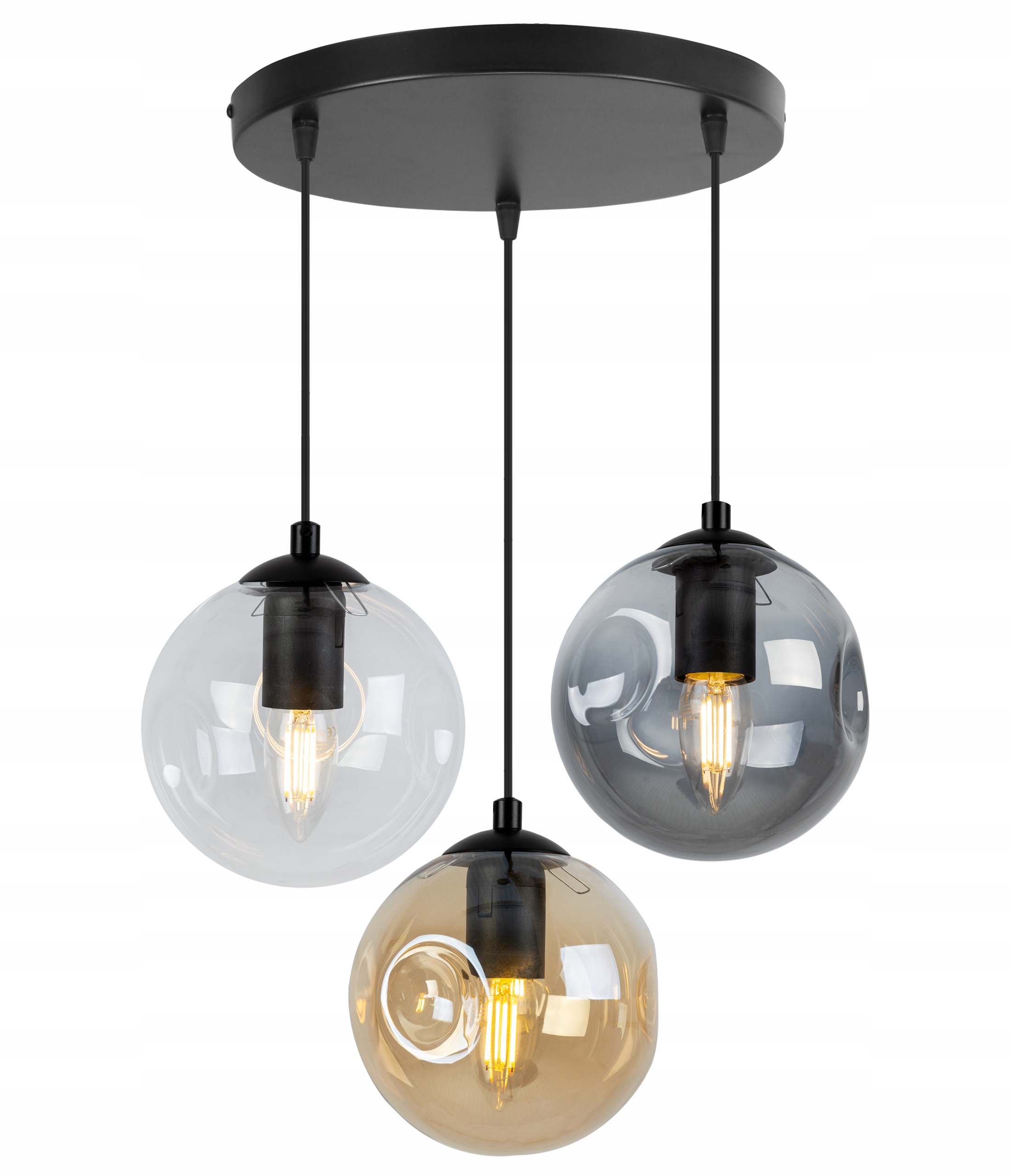 

Lampa Wisząca Nowoczesna Szklany Klosz