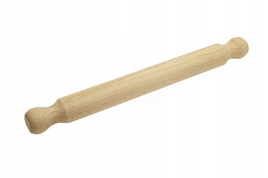 

Wałek do ciasta z gałkami, do pizzy drewniany 40cm