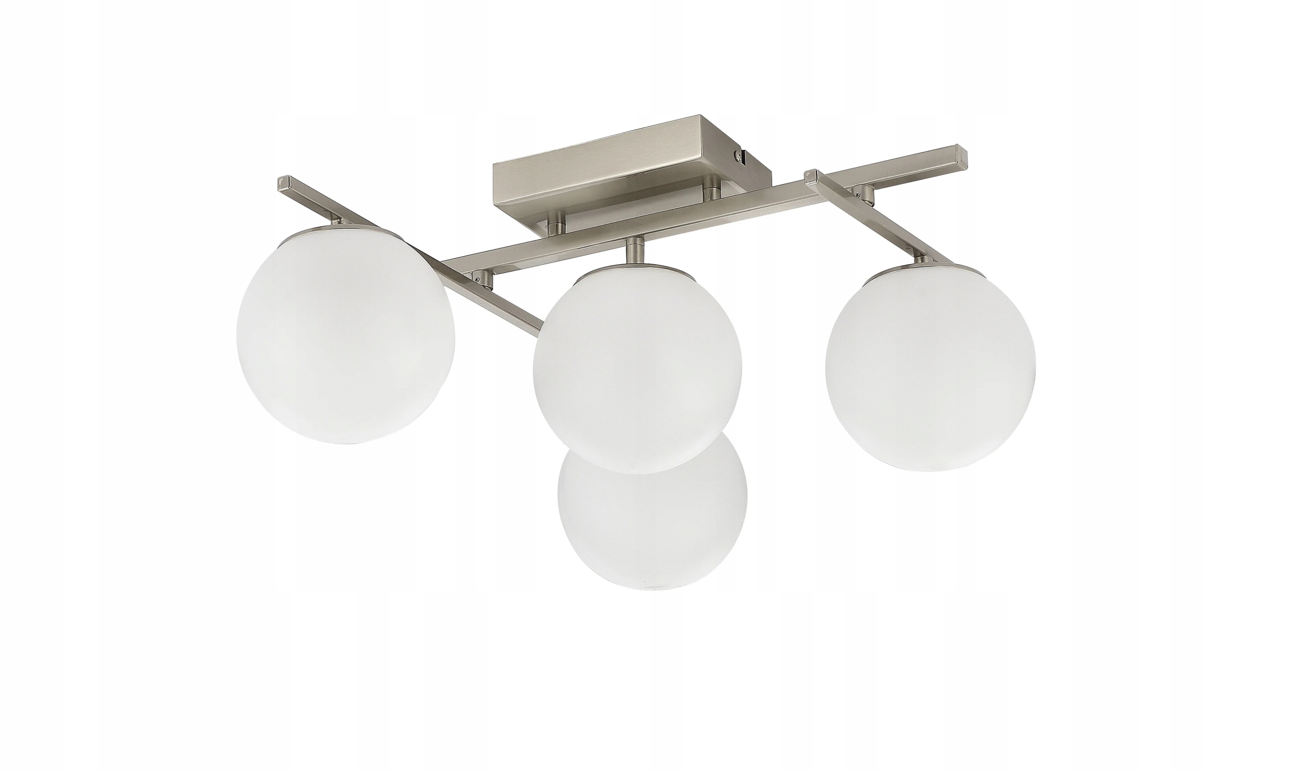 Led stropná lampa Zuma Line Nebula nikel 40W chróm/biele gule