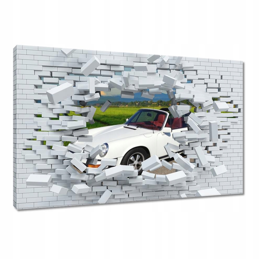 

Obrazy 60x40 Białe Porsche