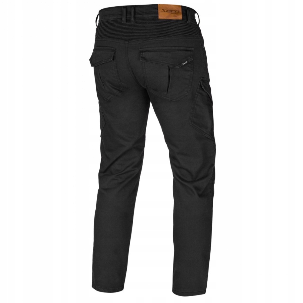 SPODNIE MOTOCYKLOWE SECA CORDURA SQUADRON BLACK 38 Rozmiar 38