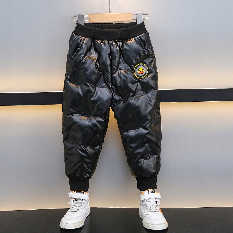 CIEPŁE GRUBE SPODNIE DRESOWE OCIEPLANE JOGGERY zimowe pikowane chłopięcy Stan opakowania oryginalne