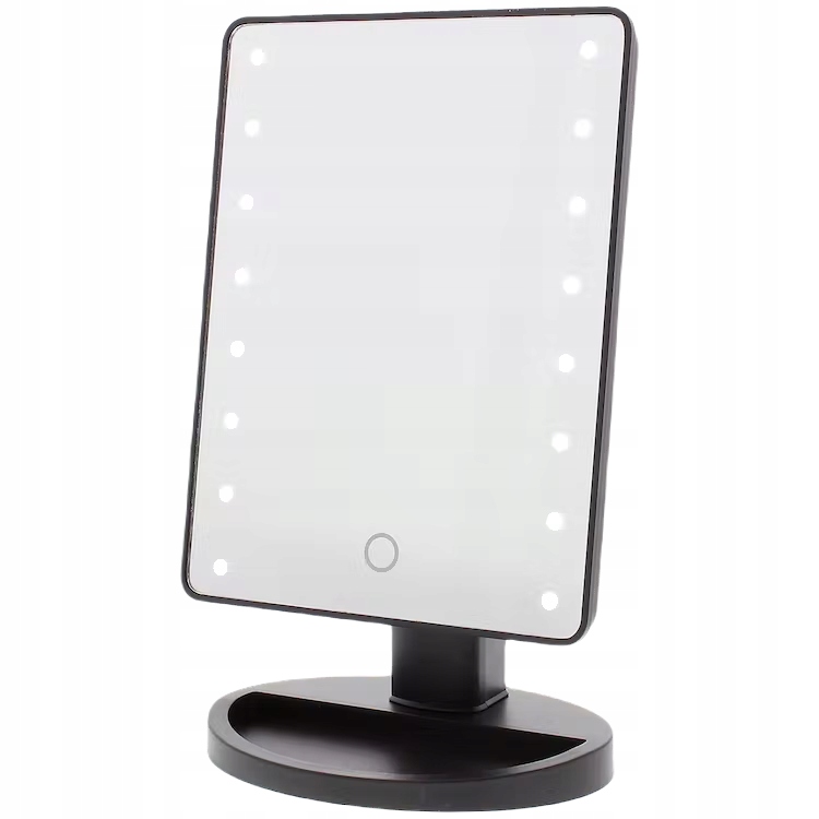 LUSTERKO DO MAKIJAŻU Z OŚWIETLENIEM 16 LEDÓW