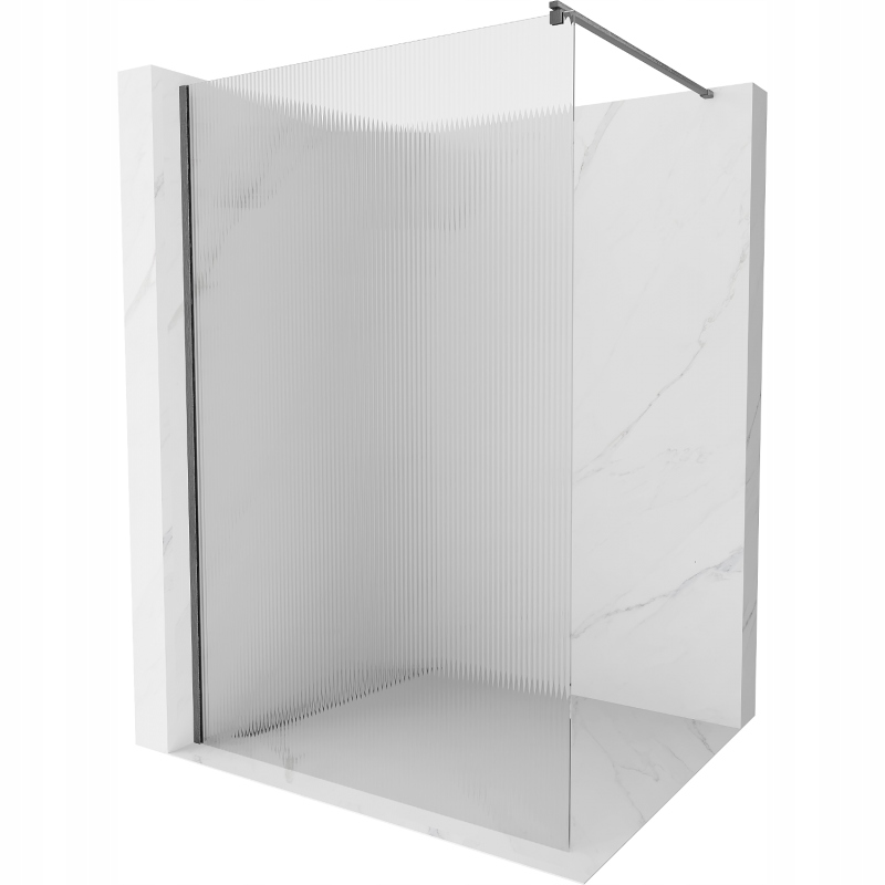 Mexen Kioto Walk-in 90x200cm, sklo 8mm, gun gray