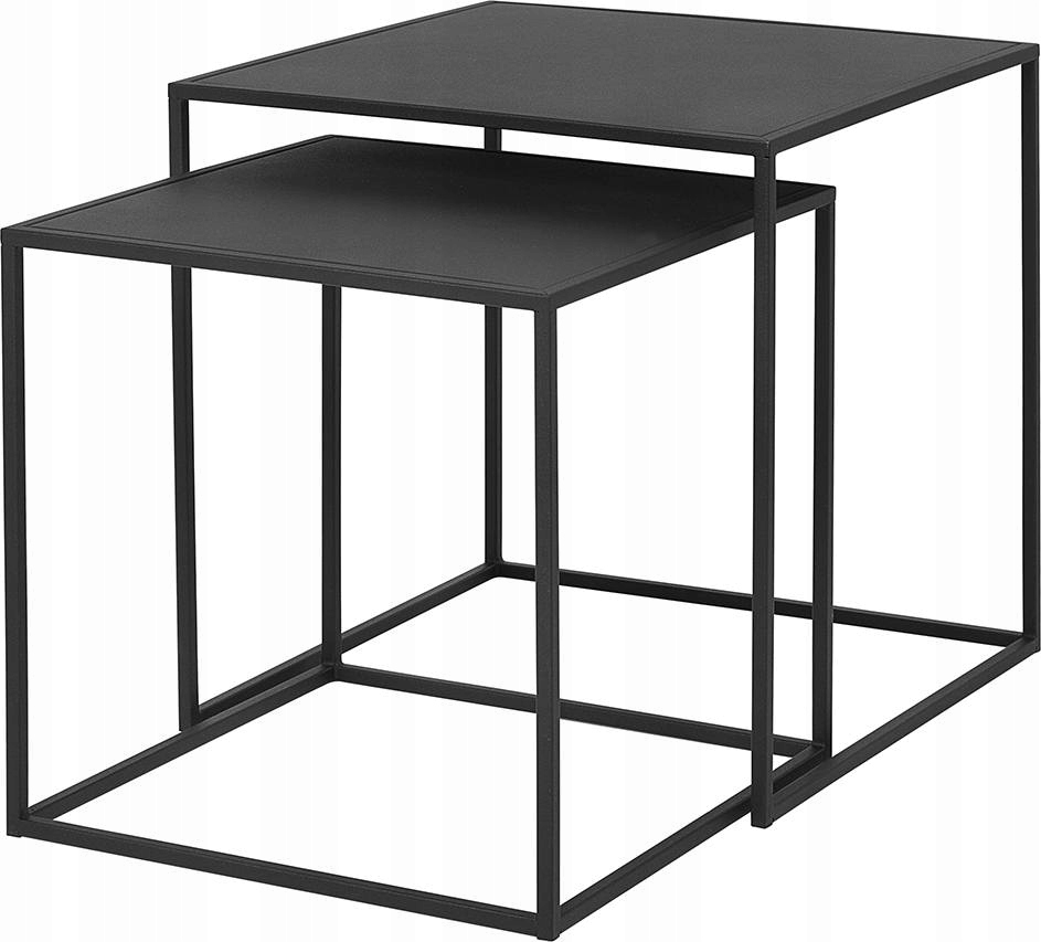 Blomus Fera Kávový stolík Sada 2 stolíkov Čierna
