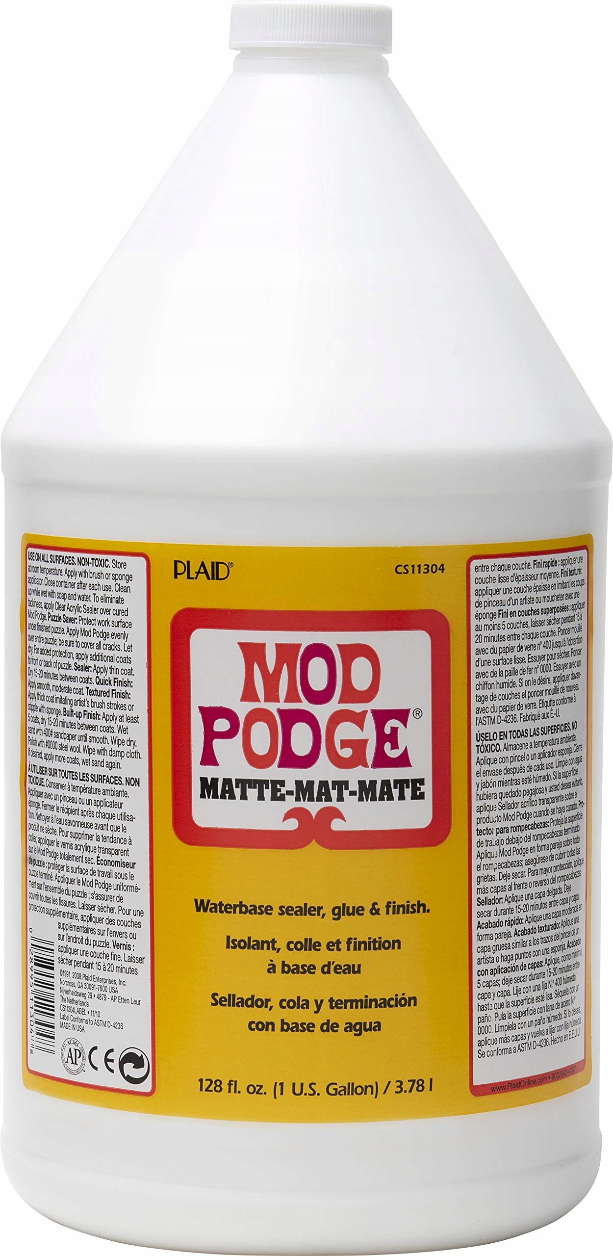 Lepidlo Mod Podge matné hypoalergenní pro scrapbooking Americké 3,78 l