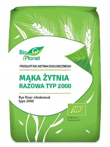 Levně 5X Bio Planet Žitná mouka jednorázová typ 2000 Bio 1 kg