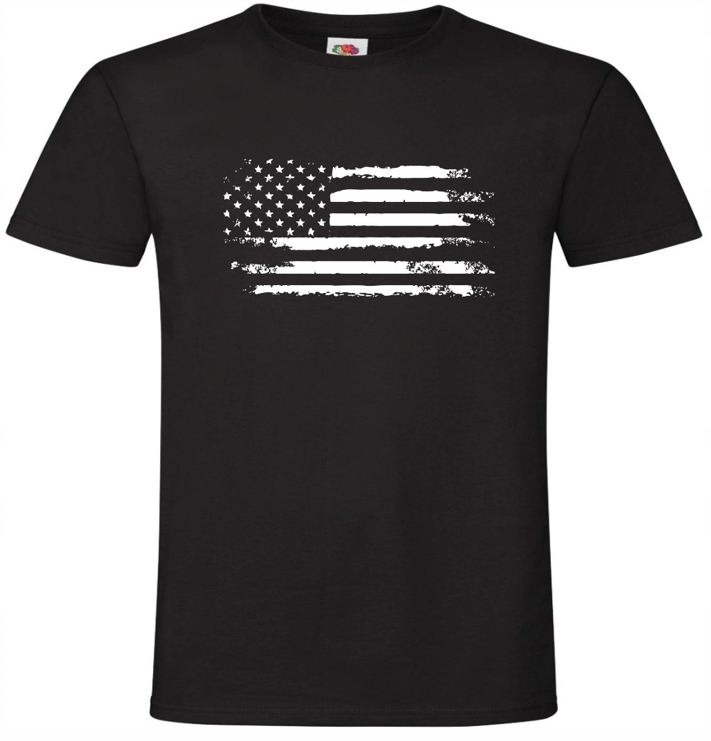 

Flaga Usa , przetarta , grunge , Koszulka