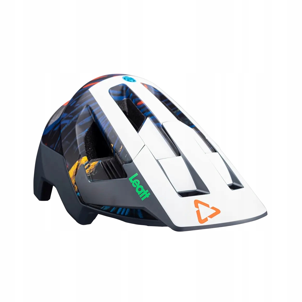 Leatt Cyklistická Přilba Mtb Allmtn 4.0 V24 Helmet Jungle, Barva Tmavě Modrá/bílá