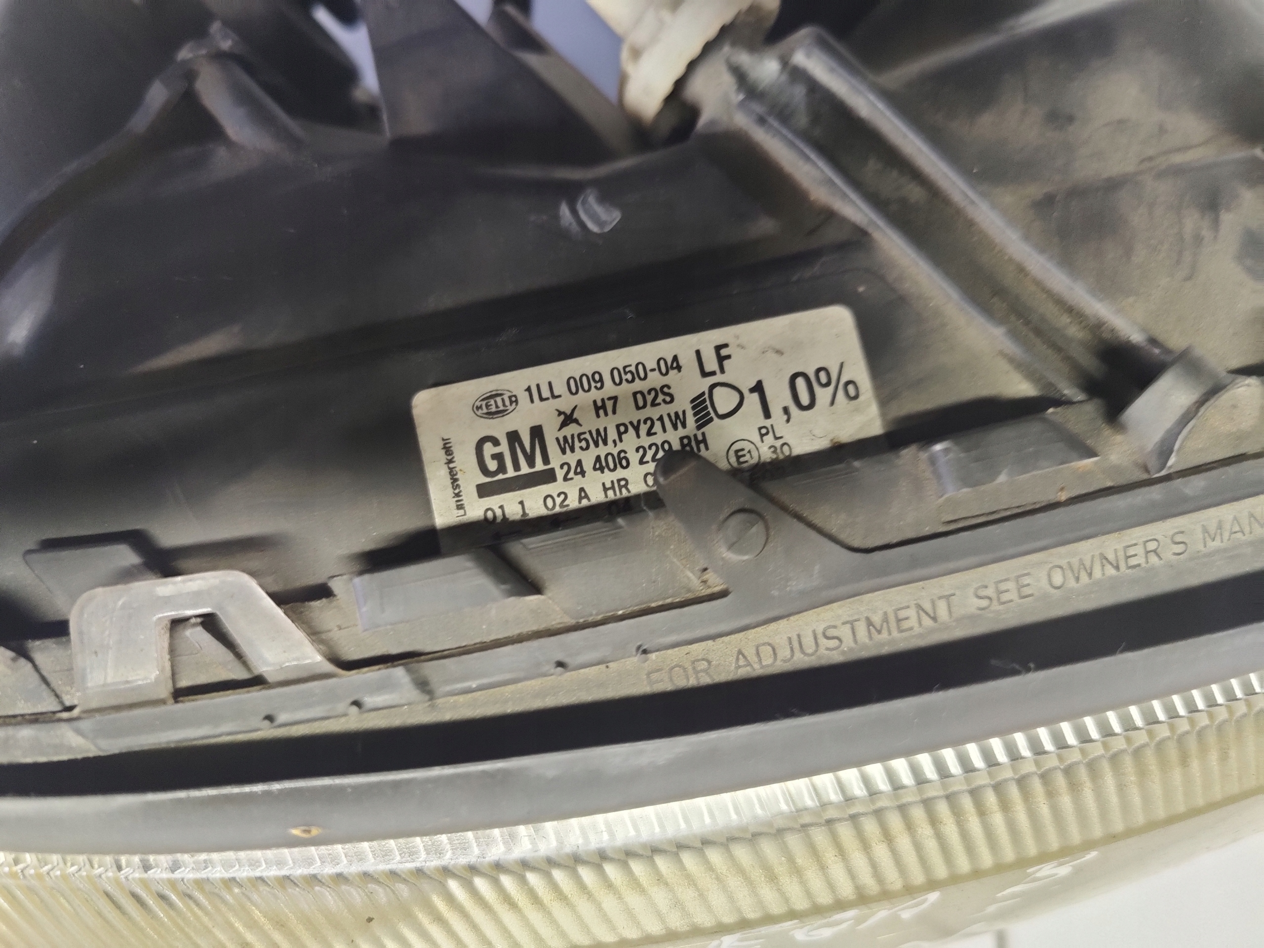 OPEL OMEGA B LIFT light right XENON 24406229