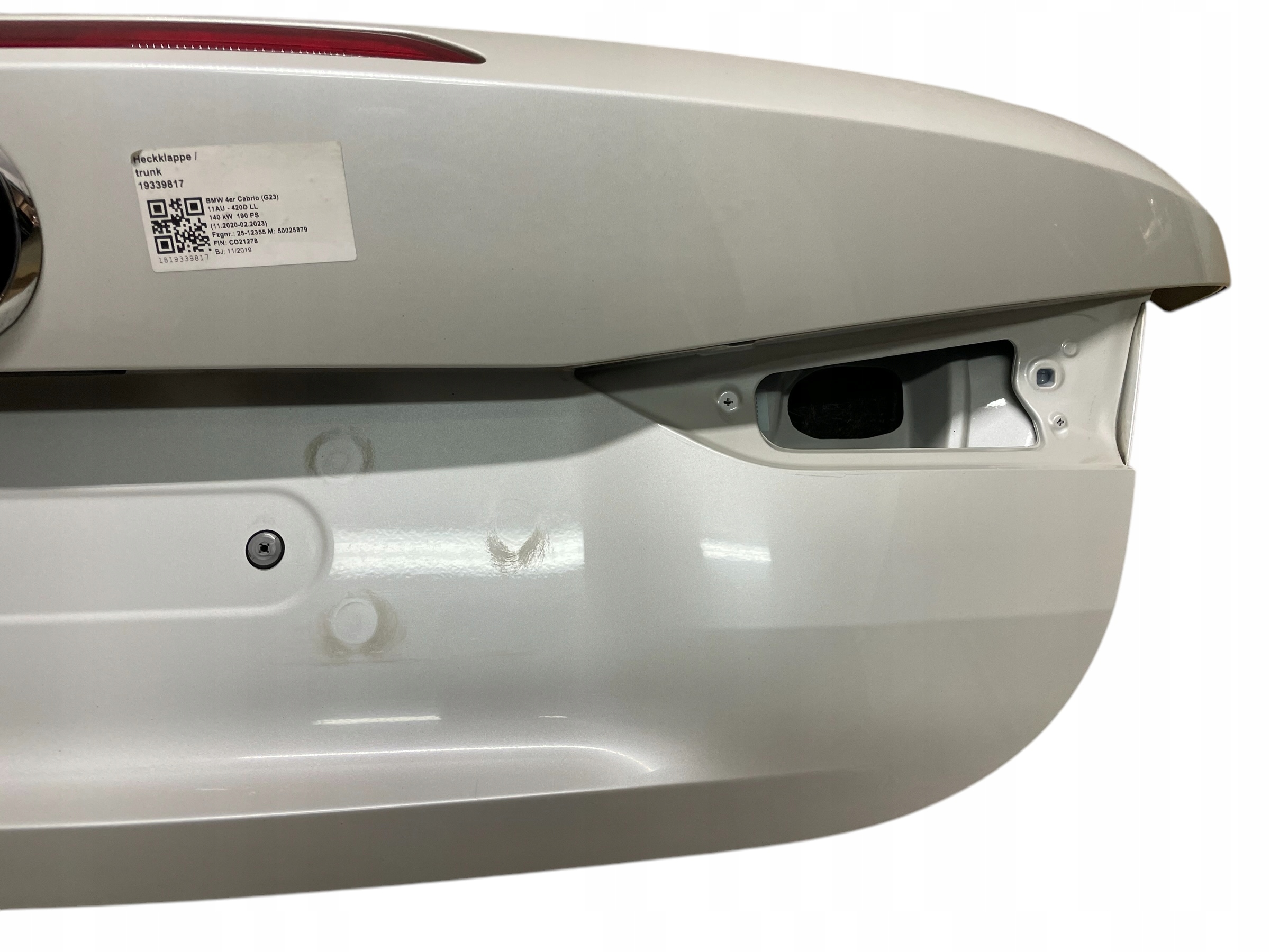 trunk door boot + KAMERA + upholstery KOMPLET BMW 4 G23 A96