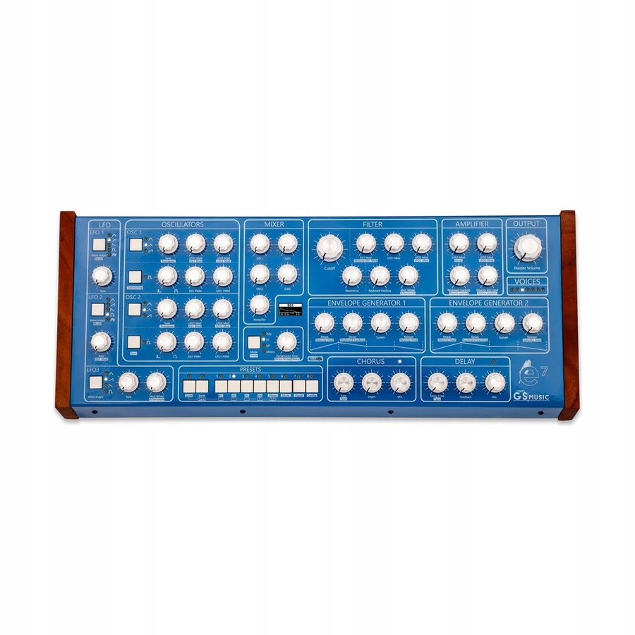 Gs e7 Analogový polyfonní syntezátor (modrý)