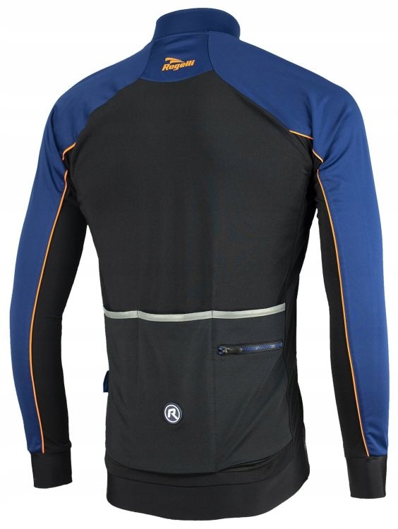 Kurtka rowerowa Rogelli Ls W2 Blue/orange Rozmiar S
