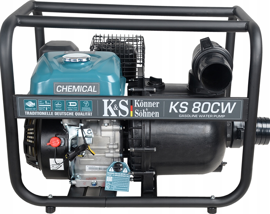 Könner & Söhnen Pompa Spalinowa Do Środków Chemicznych Ks 80CW 1000 l/min