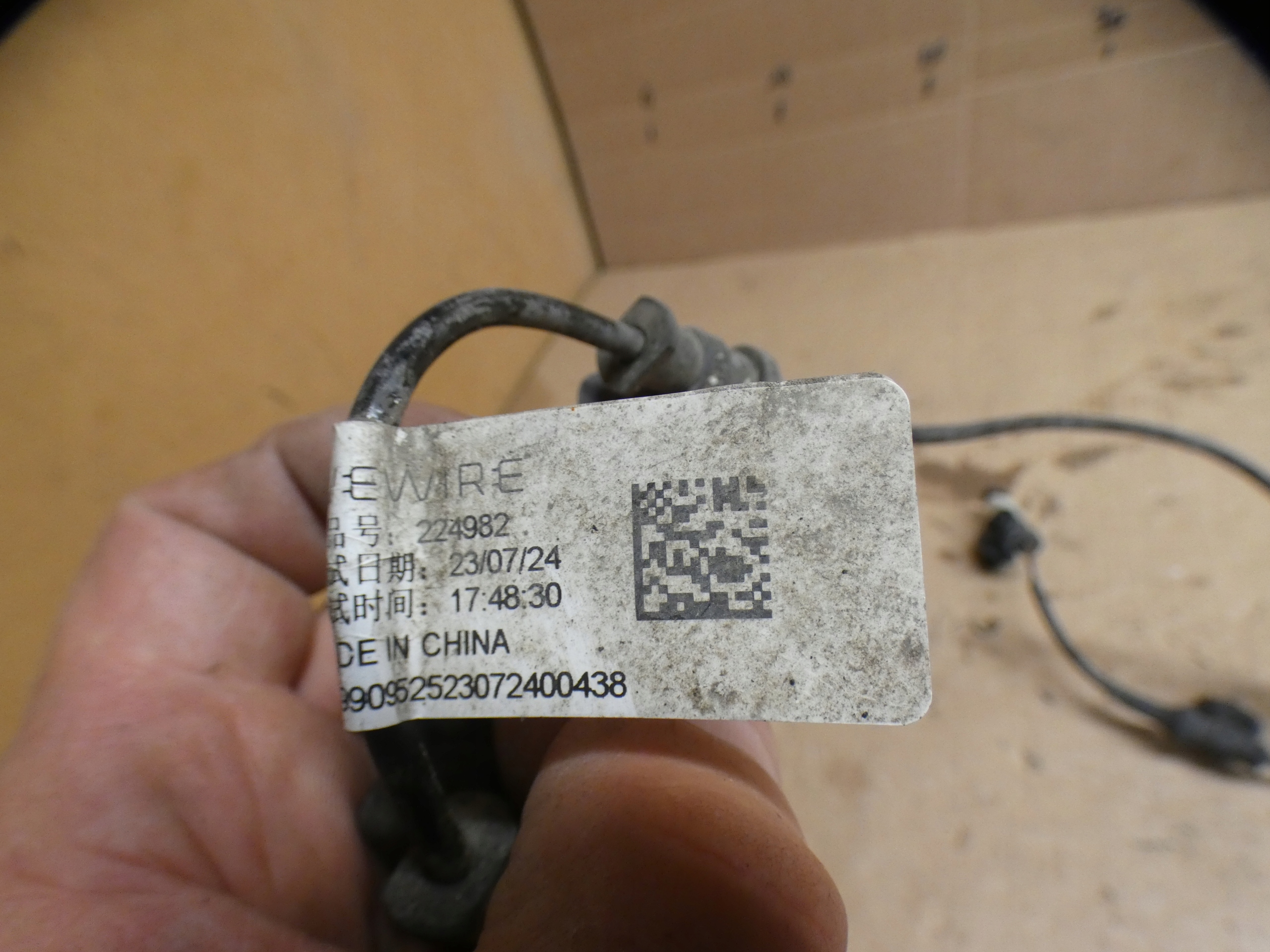 MG4 MG 4 EV wiring kabel bundle sensor abs M19909525 right rear part