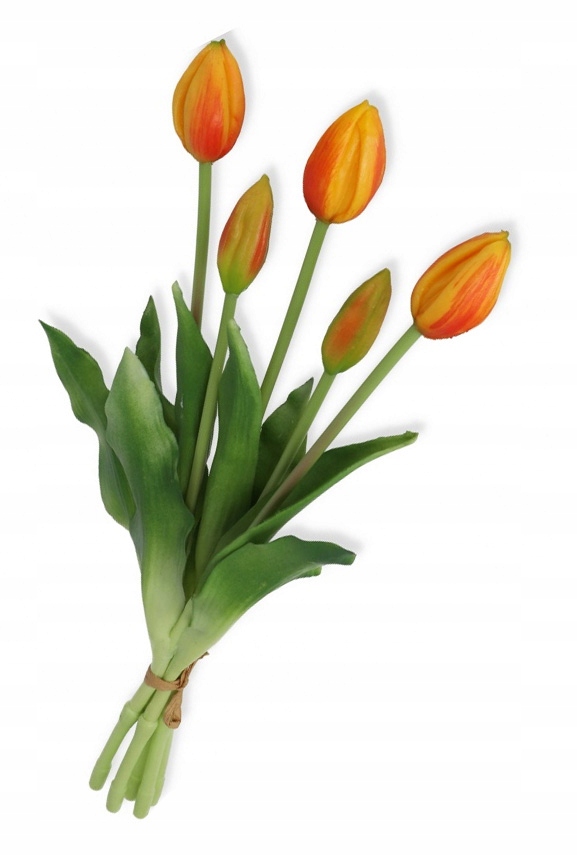 

Tulipany silikonowe bukiet żółtopomarańczowy