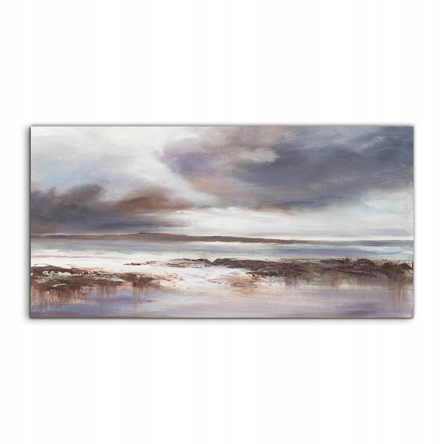 Moderní obraz 120x60 Pláž Moře Bouře nástěnná