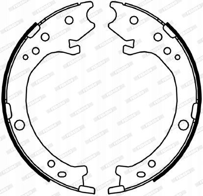 ZESTAW SZCZĘK HAMULCOWYCH, HAMULEC POSTOJOWY Stan opakowania oryginalne