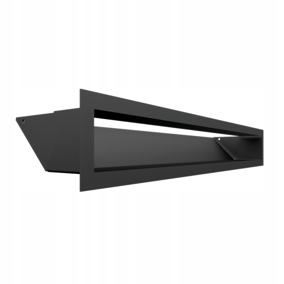 KRATKA KOMINKOWA WENTYLACYJNA LUFT 90x600 mm Czarna 9x60 cm