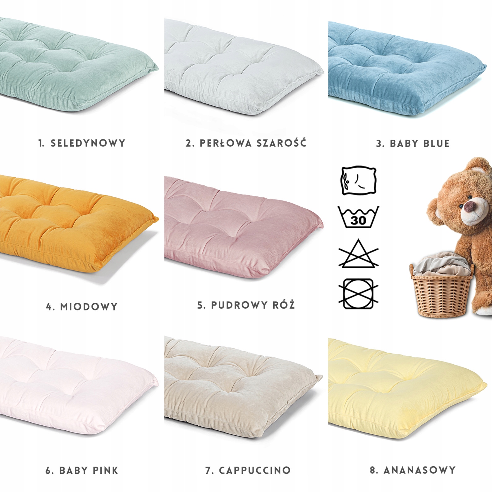 Bujak z poduszką - zestaw 2w1: bujak montessori + poduszka do bujaka MINKY EAN (GTIN) 5905965264120