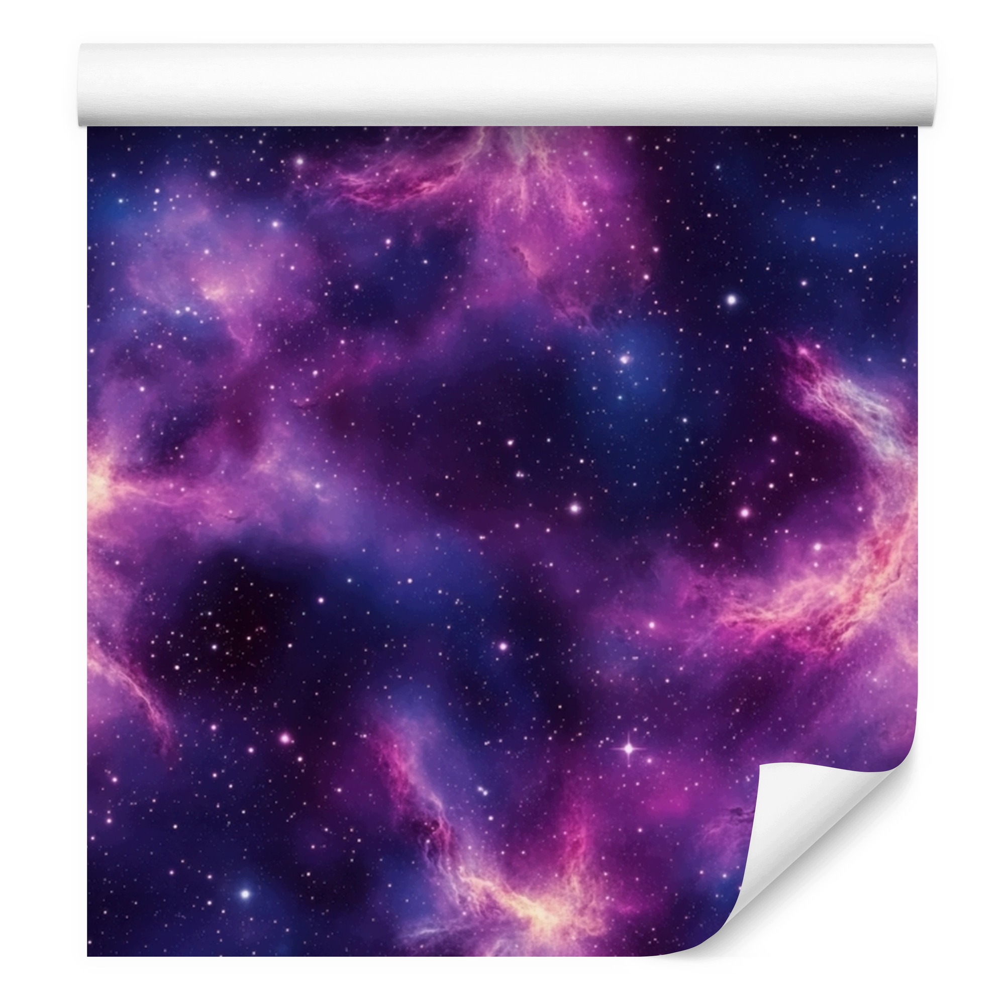 Akvarijní tapeta galaxie fialová, indigová a granátová 50x1000 cm