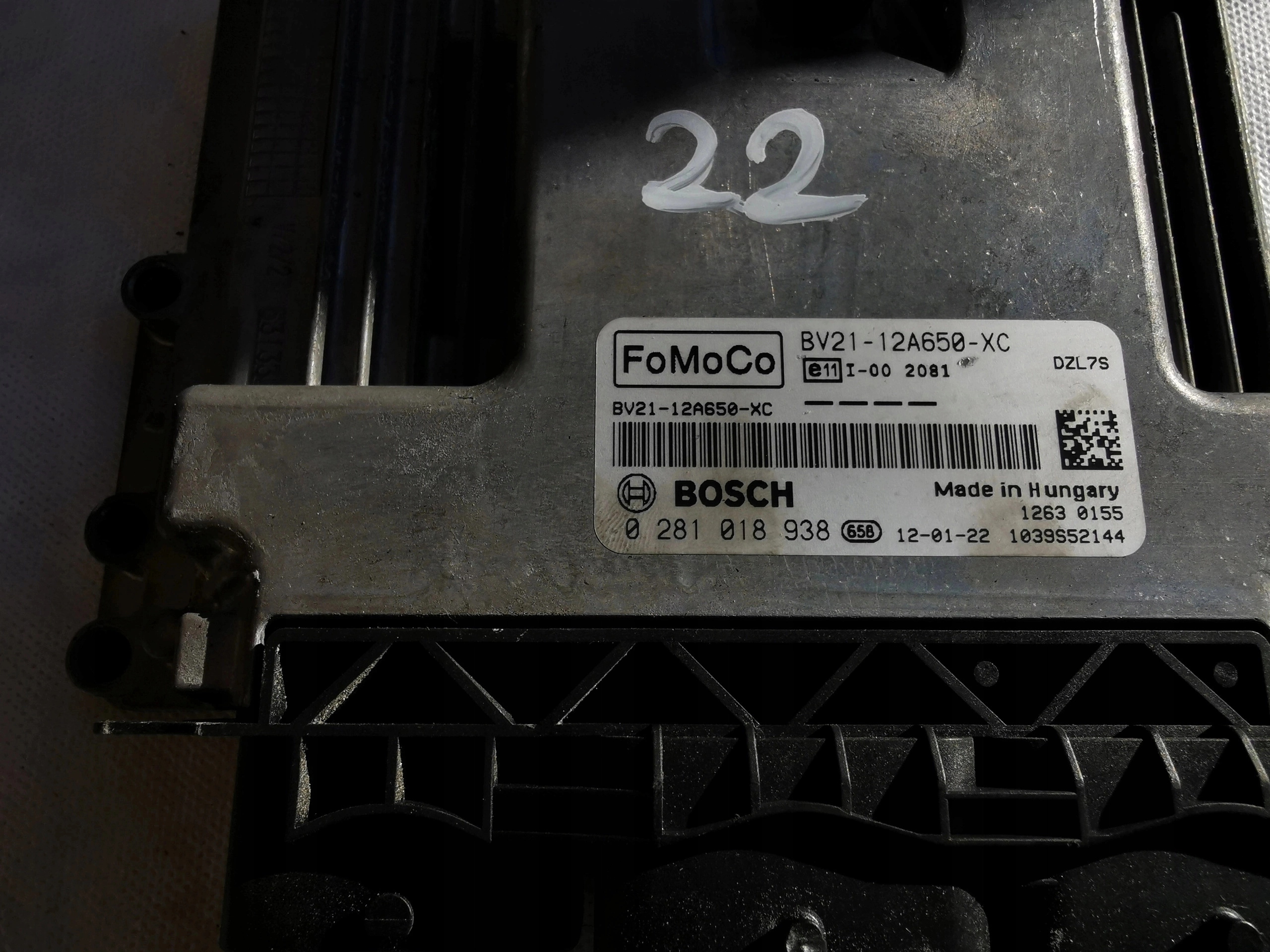 FORD FIESTA 1.6TDCI 0281018938 BV21-12A650-XC KOMP