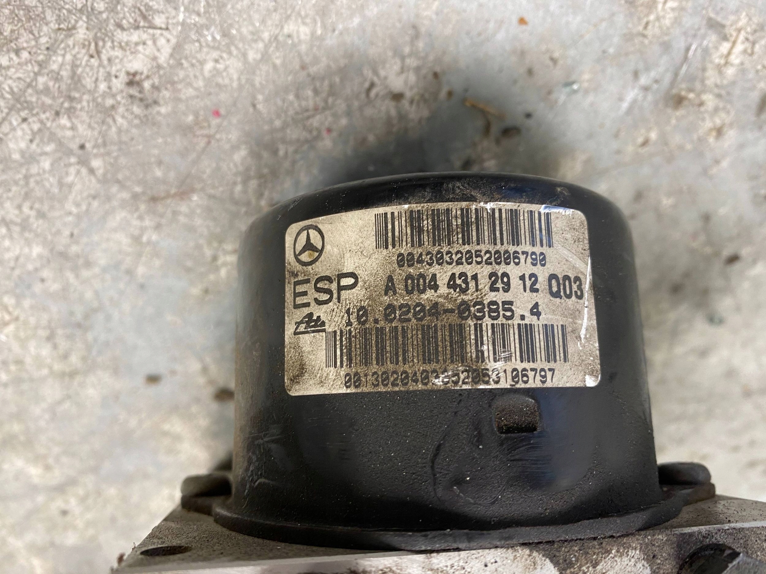 MERCEDES W203 brake booster control unit ABS A0325459132