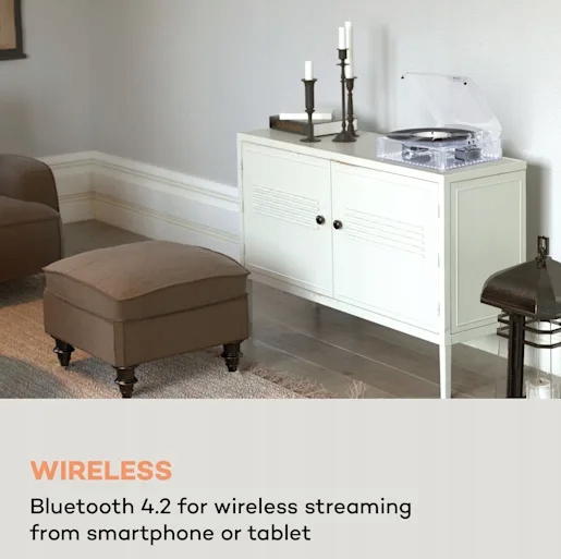 Auna 10035573 gramofon ClearTech BT Wbudowany przedwzmacniacz tak