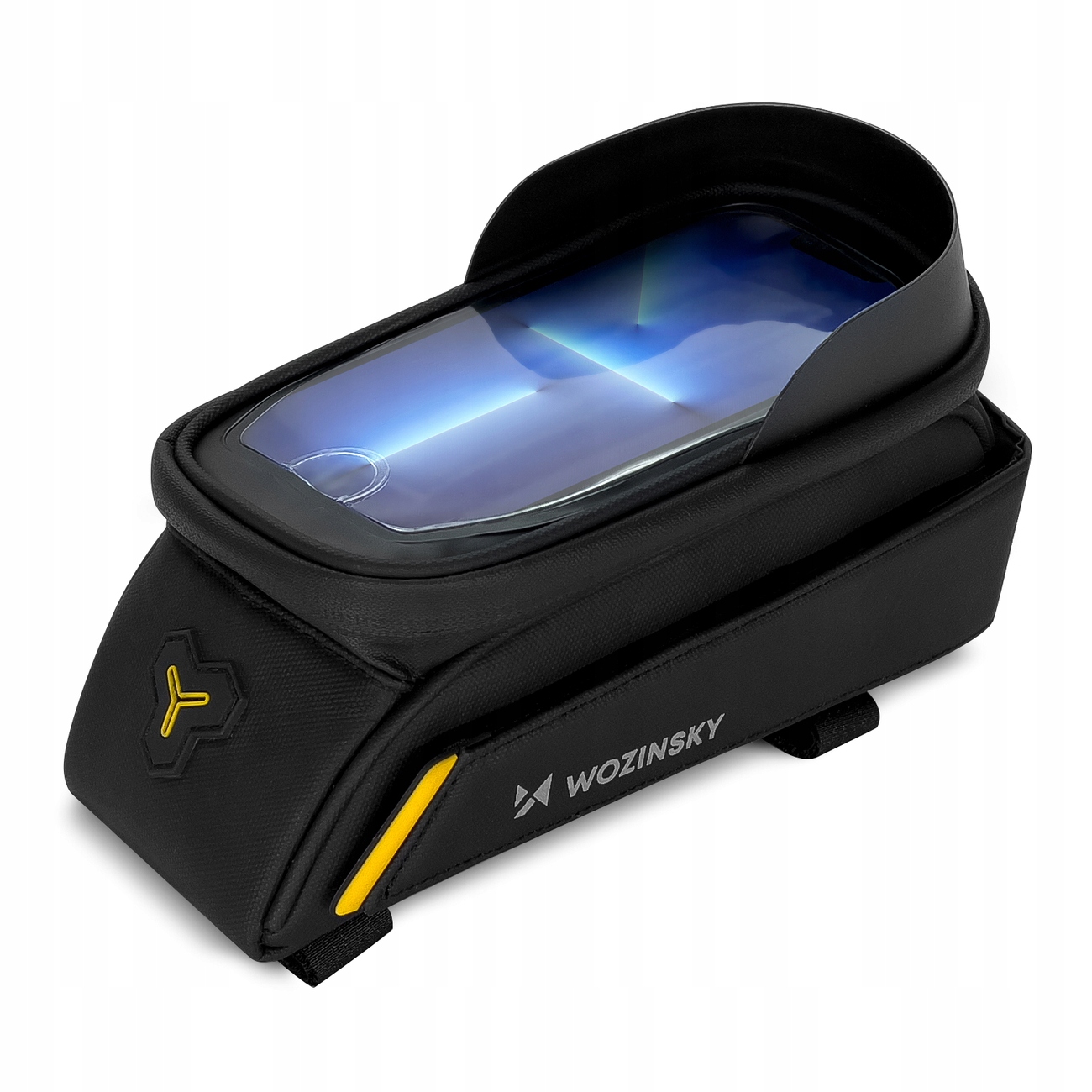 SAKWA NA ROWER WODOODPORNA TORBA ROWEROWA UCHWYT CASE ETUI NA TELEFON 1L Kolor dominujący czarny