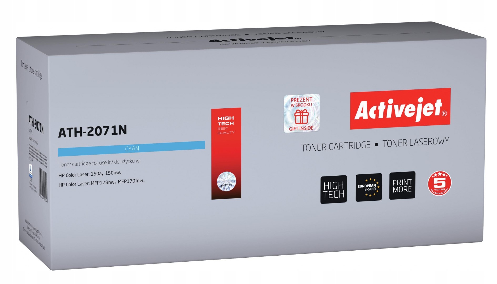 Activejet ATH-2071N Toner (zamiennik Hp 117A 2071A; Supreme; 700 stron; nie