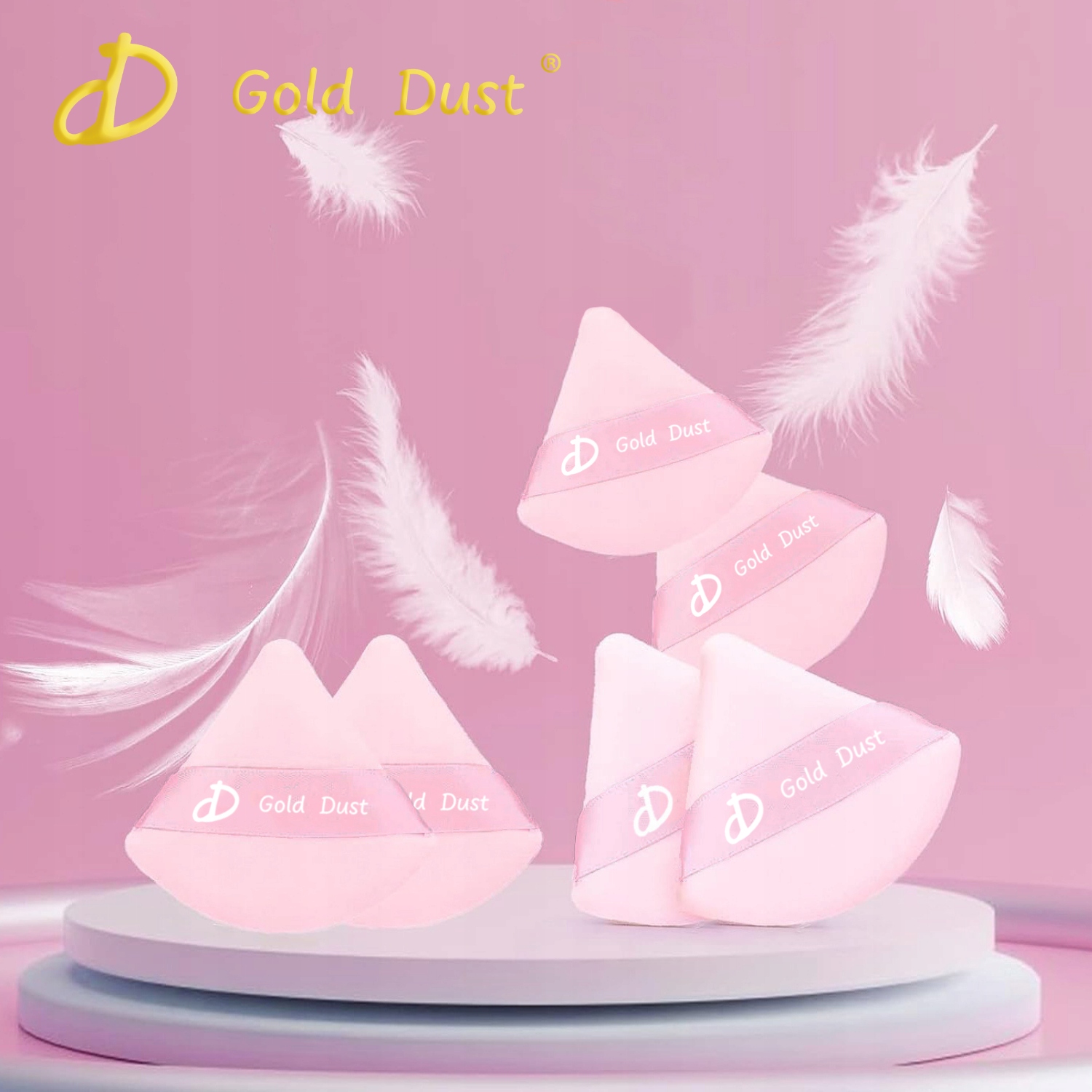 PUSZEK DO PUDRU MAKIJAŻU PUFF DUŻY TRÓJKĄT WELUROWA GĄBKA MAKEUP GĄBECZKA Kod producenta gąbka do makijażu blender sponge aplikator