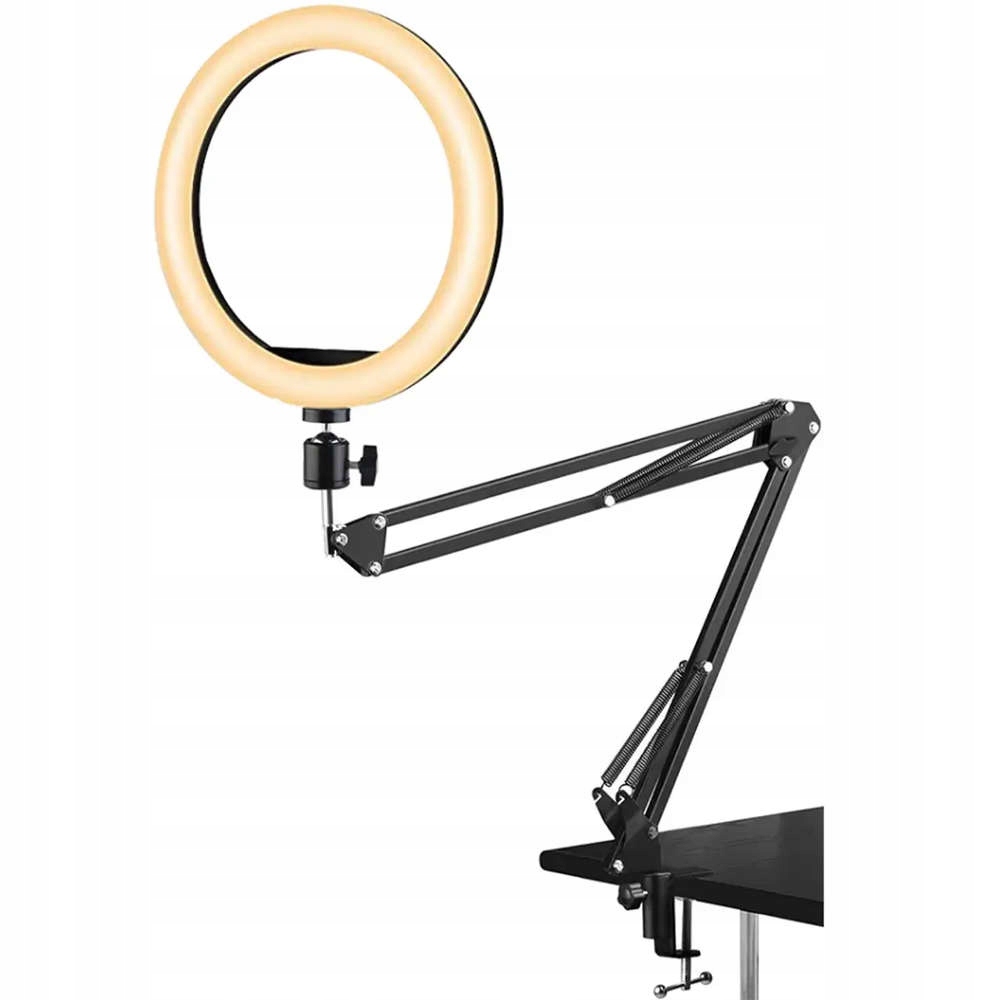 LAMPA LED DO ZDJĘĆ STATYW RING UCHWYT DO TELEFONU Waga produktu z opakowaniem jednostkowym 0.1 kg