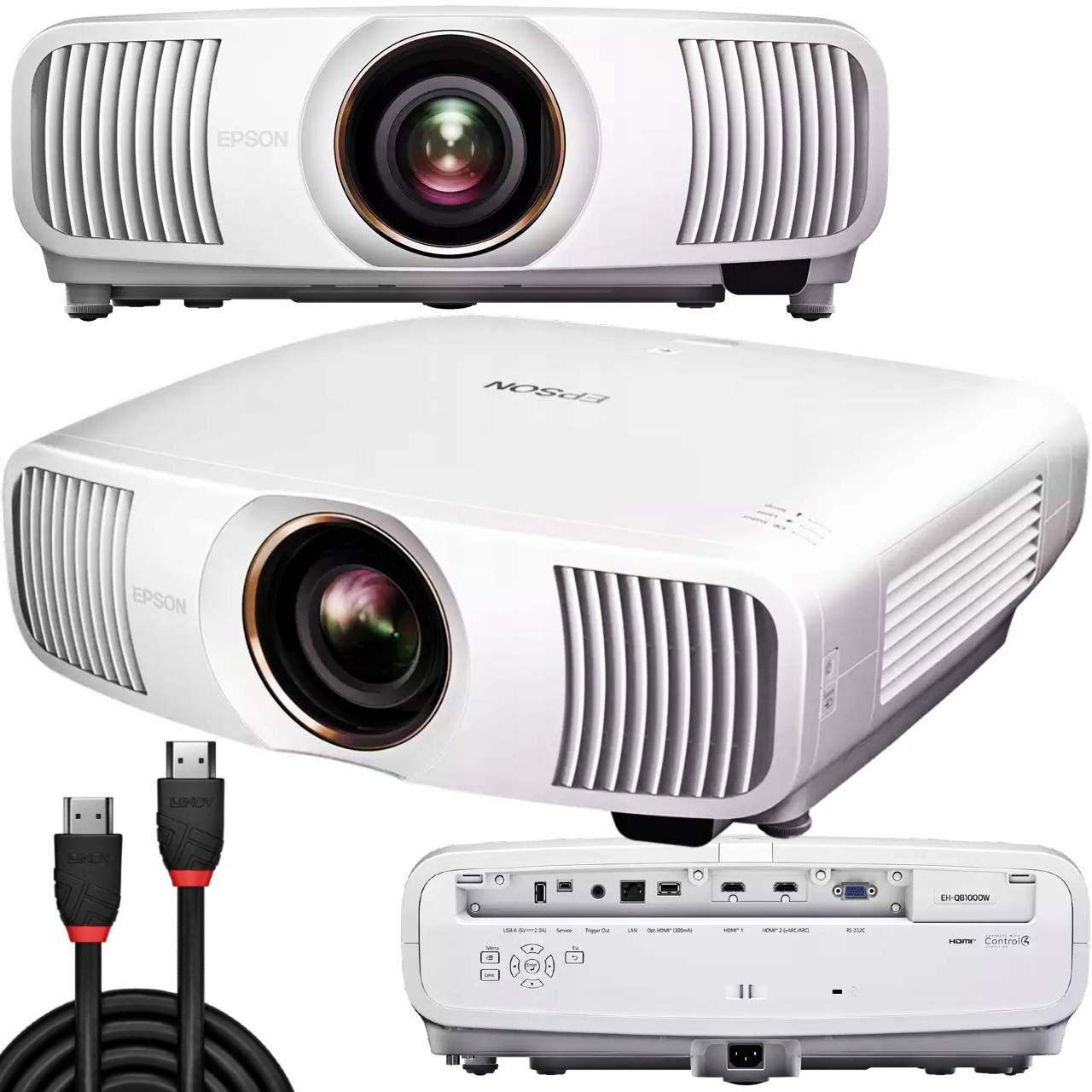 Epson EH-QB1000W Projektor Laserowy 4K Hdr 3300 Lumen Kabel Hdmi 5 Metrów