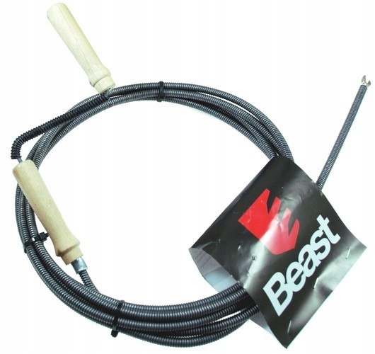 SPIRALA HYDRAULICZNA PRZETYKACZ DO RUR, ŻMIJKA 10mm x 3m Marka Beast