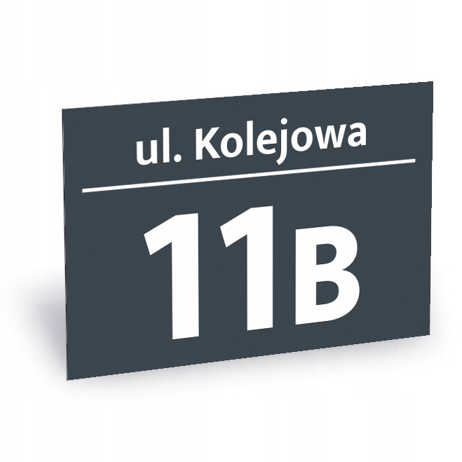 tabliczka tablica ADRESOWA numer domu 30x20 alu