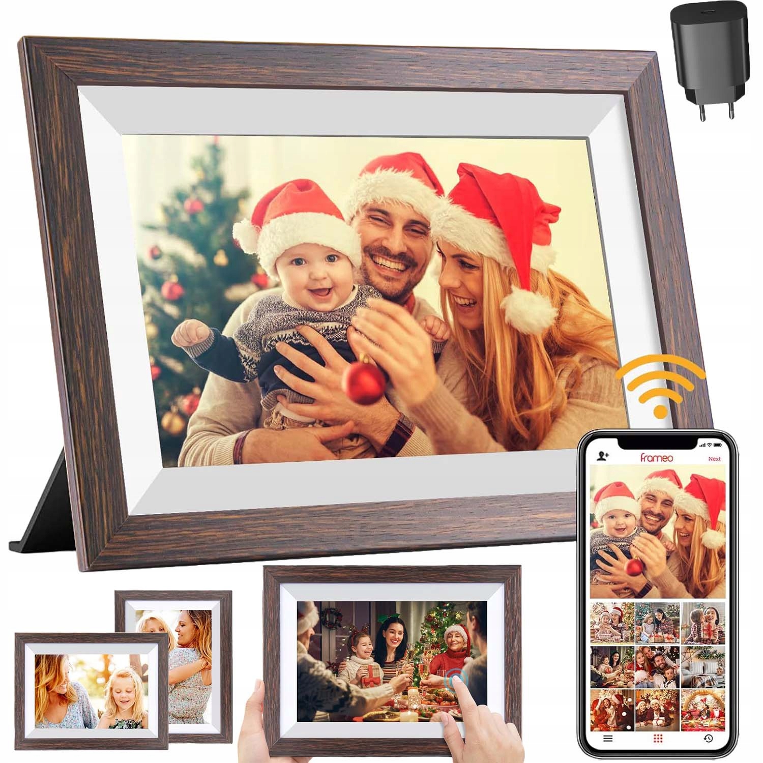 Rámeček Na Fotografie Frameo Wifi 32GB 10,1" Dotykový Fotorámeček Hd Videa